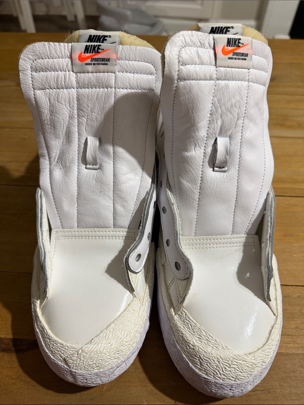 Nike Blazer Low Sacai White Wolf Grey Men's Size 14 - NO LACES / NO INSOLES